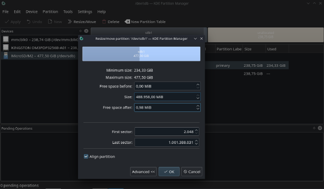Steam Deck cloning old microSD to larger microSD Drive using DD Tool in Desktop Mode